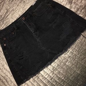 American eagle jean skirt